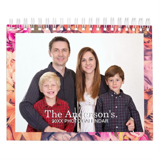 Ajoutez Votre Propre Photo 2 Page Petit Calendrier (Protection)