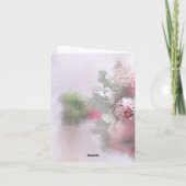 Ajoutez Votre Texte Modèle De Roses Fleurs Aquarel (Dos)