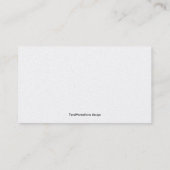 ajoutez-vous des cartes de visite d'information (Dos)