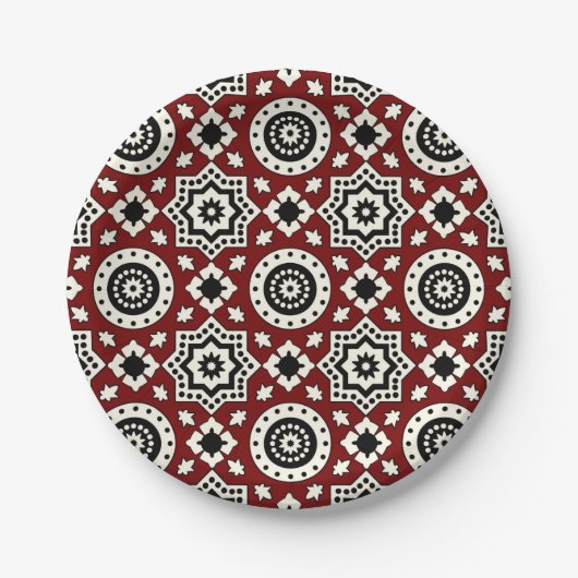 Ajrak Tribal Pattern Bord (Voorkant)