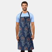 Ajrakh Pattern en block print Pattern en batik p Schort (Gedragen)