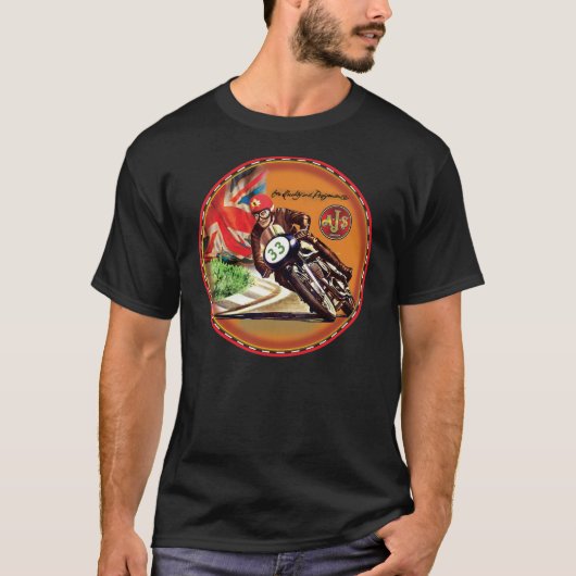 Ajs motorfiets van Engeland T-shirt (Voorkant)
