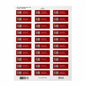 AJS Saltwater Lure Popper Mullet Adres Label (Full Sheet)