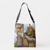 Ajustable Appaloosa Horse, Photo Collage Sac Corps Croisé (Dos)