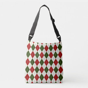 Ajustable Arlequin Vintage de Noël Plaid Sac carrossable
