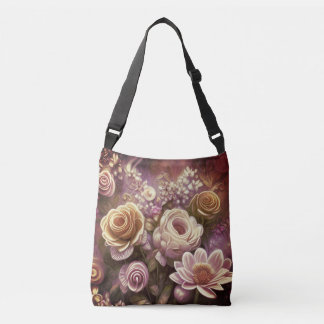 Ajustable Beau sac Motif à fleurs acrylique
