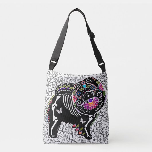 Ajustable BINDI SUGARSKULL Chow - fourre-tout ou sac croisé (Devant)