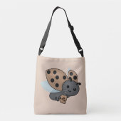 Ajustable Café Boire Ladybug Crossbody Sac (Dos)