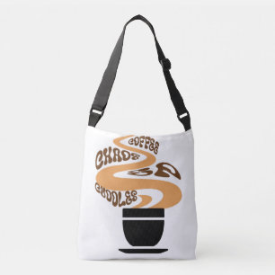 Ajustable Café, Chaos & Bouddles Sac fourre-tout   Mignonne 