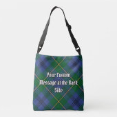 Ajustable Clan Johnston Tartan Crossbody Sac (Dos)