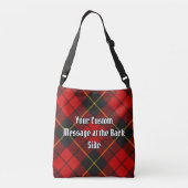 Ajustable Clan Wallace Tartan Crossbody Sac (Dos)