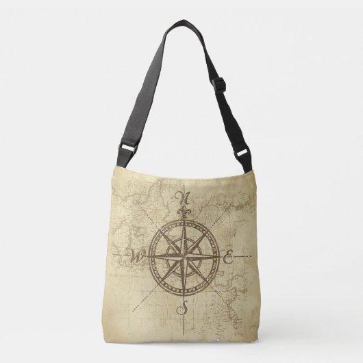 Ajustable Compas vintage - Sac fourre-tout (Devant)