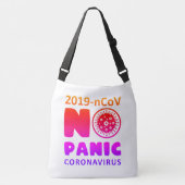 Ajustable Coronavirus Tout-Sur-Impression Sac Corps Croisé, (Devant)
