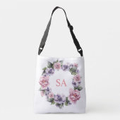 Ajustable Couronne de Sac fourre-tout monogramme rose violet (Dos)