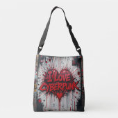 Ajustable Cyberpunk Graffiti Crossbody sac (Dos)