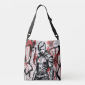 Ajustable Cyberpunk Warrik Graffiti Crossbody Sac (Dos)