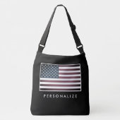 Ajustable Drapeau vintage américain grand sac à dos (Devant)