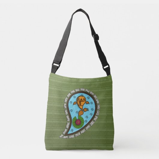 Ajustable Écale le sac à tout-sur-impression de poisson roug (Devant)