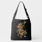 Ajustable Ehecatatal Mayan Art Fourre-tout ou sac en crosse (Devant)