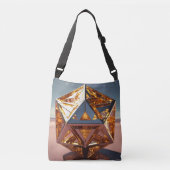 Ajustable Élégance Réfléchie : Le Sac à Main Miroir Marvel (Devant)