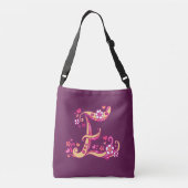 Ajustable Erin E monogramme art et nom signifiant sac (Dos)