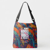 AJUSTABLE FAITES DE GOOD VIBES UN HABIT | SAC FOURRE-TOUT (Devant)