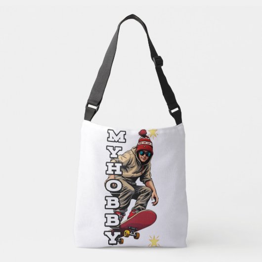 Ajustable Fourre-tout tout-sur-impression, sac transversal (Devant)