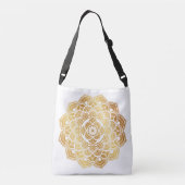 Ajustable Golden Mandala Art Design Sac fourre-tout (Dos)