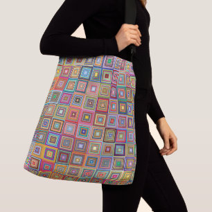 Ajustable Grand sac de carré rétro