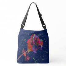 Grand sac de carrosserie à fleurs de couleurs vive