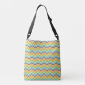 Ajustable Gras Chevron Stripes Customisé Ajouter un nom Sac (Dos)