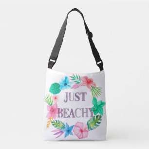 Ajustable Hibiscus Tropical Juste Sac fourre-tout De Plage