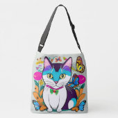 Ajustable Illustration d'art de chat, sac de design de chat  (Dos)