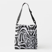 Ajustable Impression Zebra - Sac fourre-tout croisé (Dos)