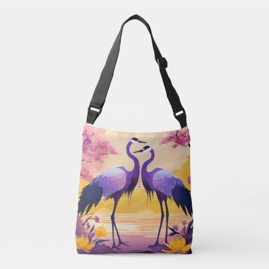 Ajustable Inséparables Delight : Sac fourre-tout avec design (Devant)