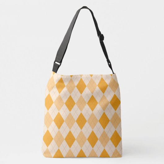 Ajustable Jacquard blanc rétro sac fourre-tout (Dos)
