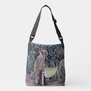 Ajustable Jaguar Dans La Peinture À Huile Forestière, Sac Cr