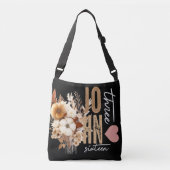 Ajustable Jean 3:16 Bible Verse Sac fourre-tout noir (Devant)