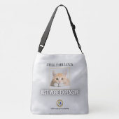 Ajustable J'étais née fabuleuse – Sac fourre-tout chat drôle (Dos)