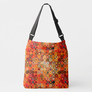 Ajustable joli sac à bandoulière vintage orange brûlé