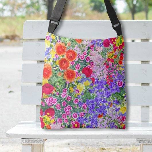 Ajustable Joli sac fourre-tout fleuri printemps été boho col