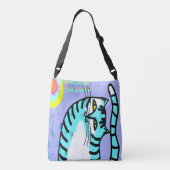 Ajustable Kitty dans le Sac fourre-tout d'art Abstrait Sunsh (Dos)