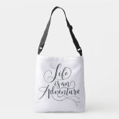 Ajustable La vie est une aventure - Sac à corps croisé (Dos)