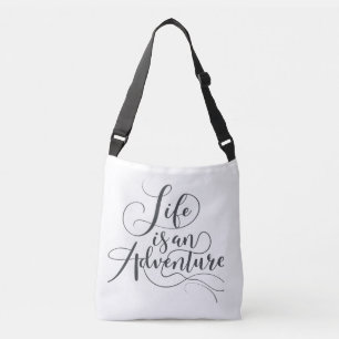 Ajustable La vie est une aventure - Sac à corps croisé