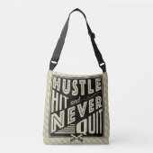 Ajustable Le Baseball Hustle Frapper Jamais Quitter Le Sac (Devant)