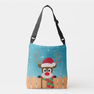 Ajustable Le mignon Rudolph Le renne du nez rouge Sac carr