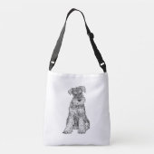 Ajustable Le sac de chien de Schnauzer, doublent dégrossi (Dos)