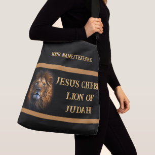 Ajustable Les Deux Côtés Sac Imprimé Jésus Christ Lion De Ju