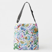 Ajustable Lyme Lime Sac Fourre-tout Sensibilisation Ruban #l (Dos)