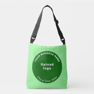 Ajustable Marque d'affaires en forme ronde verte sur le sac